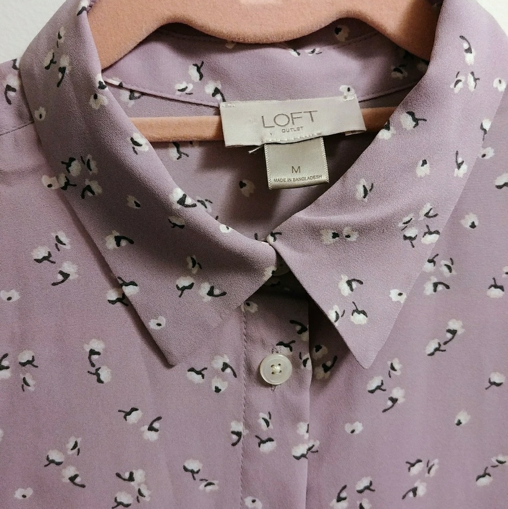 Loft Button Down Blouse